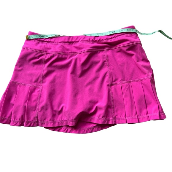 Athleta Warrior skirt tennis golf skirt built in shorts magenta pink size small - Picture 9 of 10